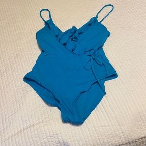 Teal Large one piece swimsuit